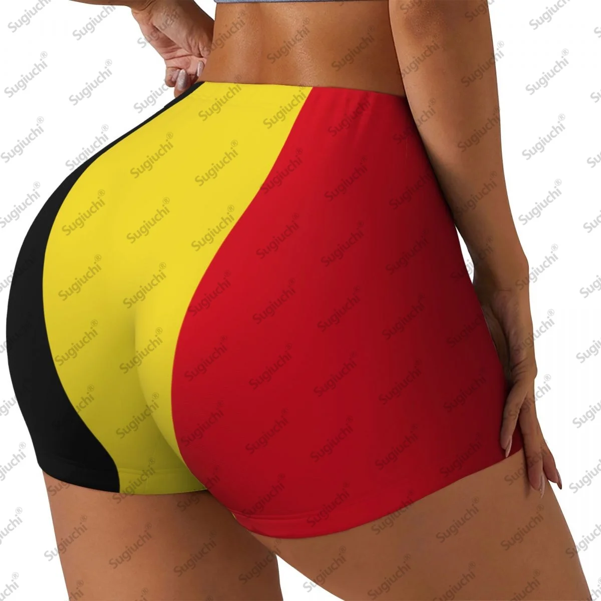 

2026 шорты для йоги с флагом Бельгии для женщин, шорты для тренировок, подтяжки ягодиц, с высокой талией, шорты для бега в тренажерном зале