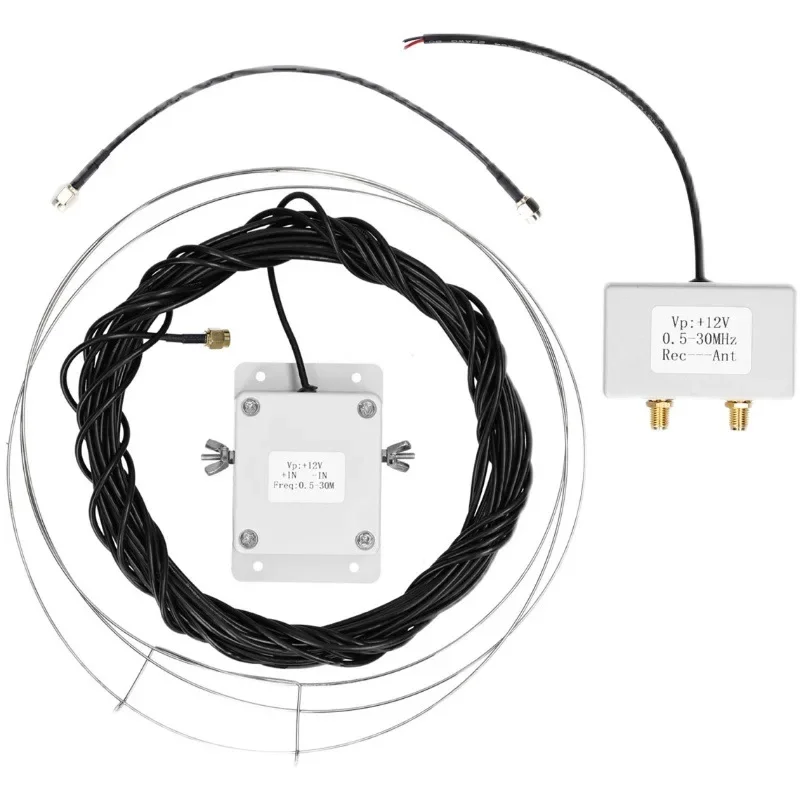 0.1-30 M HF Active Antenna Built-in High Q Winding Inductor Filter Input Protection