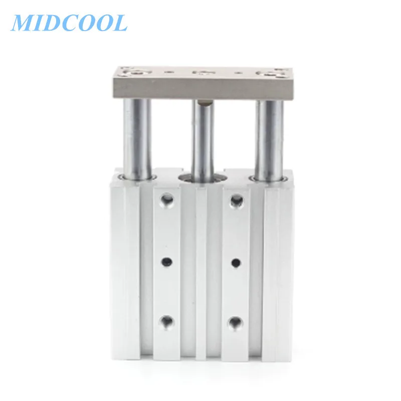 Compact Guide Cylinder Slide Bearing MGPM40 Stroke 25 50 75 100 125 150 175 200mm MGPM40-25/50/75/100/150/125/150/175