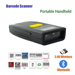 Barcode Scanner 2D/1D Bluetooth Wireless Mini Handheld Pocket Usb QR Bar Code Data Matrix PDF417 Reader For Store Mobile Payment