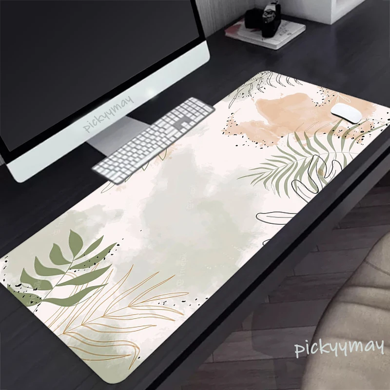 Imagem -04 - Tapete de Mesa Grande da Empresa do Mousepad do Computador das Esteiras de Mesa das Plantas da Arte da Almofada do Rato Design 100x50cm Grande Esteira do Rato para o Portátil