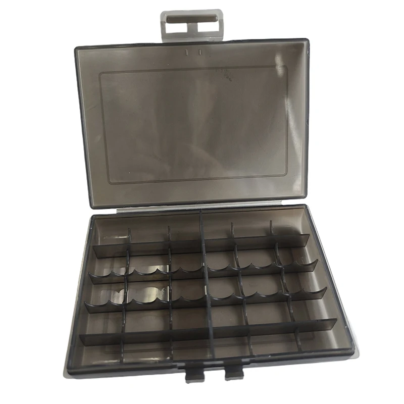 1PC Battery Holder 10 Grid AA AAA Plastic Battery Holder Case Organizer Container Batteries Storage Box Holder Hard Case Cover