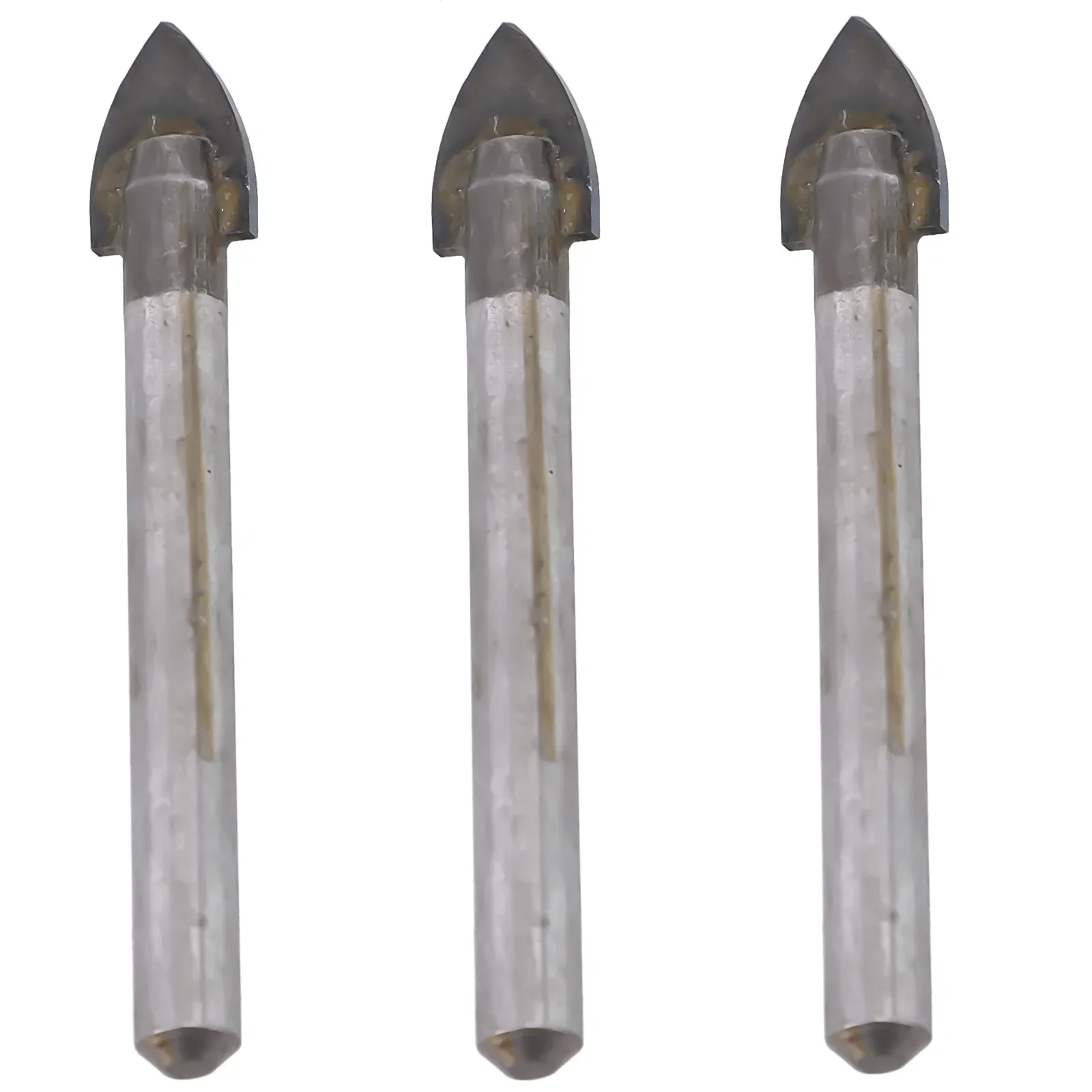 

3pcs 6mm Drill Bit Tip Glass Ceramic Tile Drill Bits Spear Head Tungsten Carbide Drilling Bit Tipped Tile Concrete Cutter