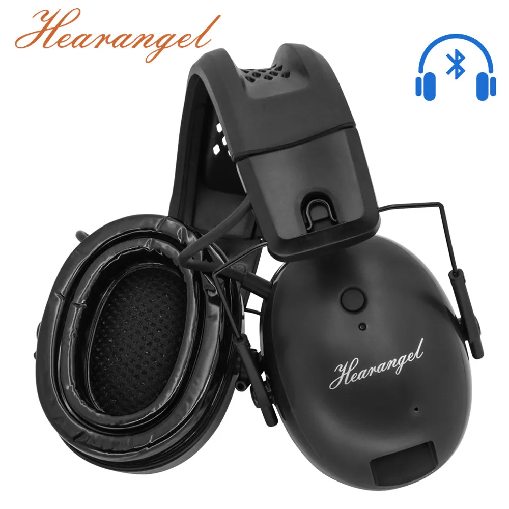 Hearangel Bluetooth Headphones Electronic Noise Cancelling Hearing Protection Headset Tactical 100 Gel Ear Protective Earmuffs