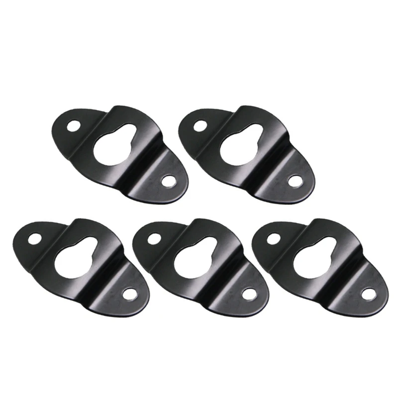 573A Metal Speaker Brackets Stand Black Wall Mount Iron Hook Hanger Plate for Speaker Surround Sound Bracket Easy to Install