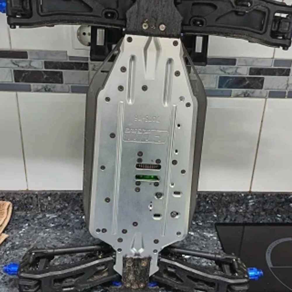 แผ่นฐานรองรับโครงสร้างเสริมความแข็งแรง GPM Metal CNC Heavy Duty รุ่น 9522 สำหรับรถ Traxxas 1/8 4WD Sledge 6S Monster Truck 95076-4 อะไหล่อัพเกรดรถบังคับวิทยุ