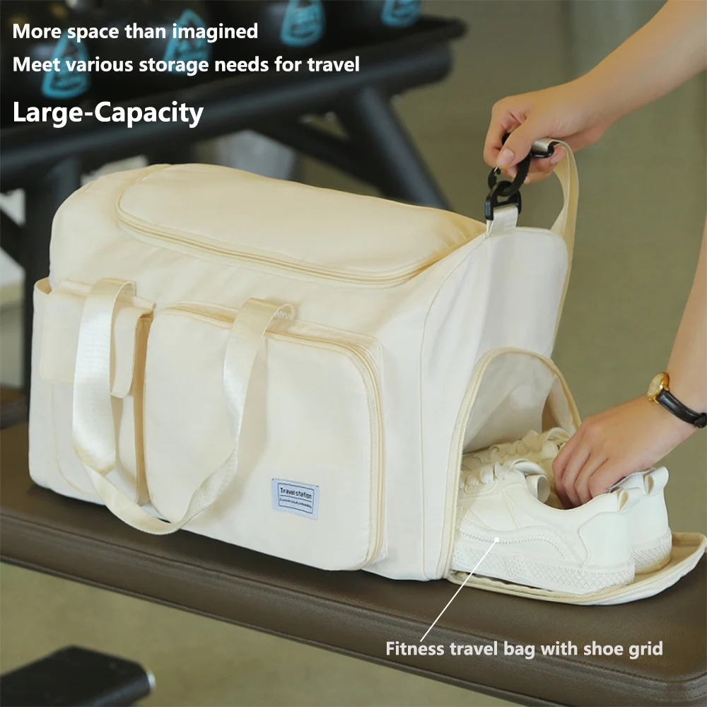 Travel Bag Male Female Large-Capacity Hand Luggage Dry-Wet Separation Sports Fitness Bag Short-Distance Travel Package