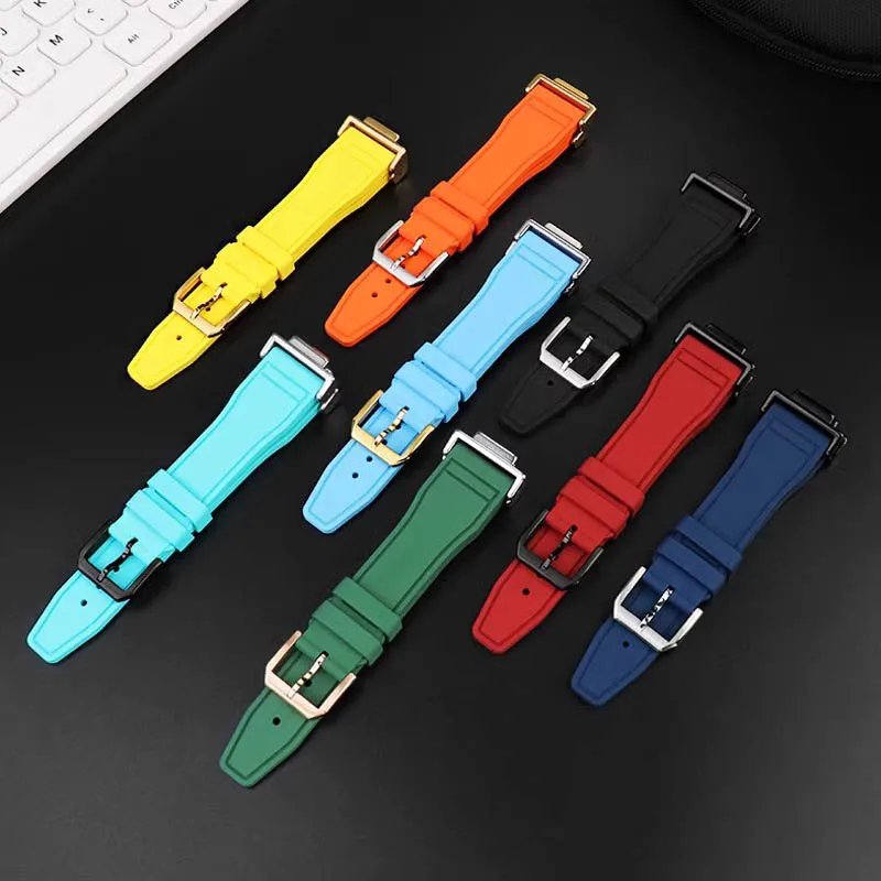 Modified Watchband For Casio G-SHOCK GW-M5610 DW5600 DW5610 GA2100 Series waterproof High Quality Fluororubber strap men's