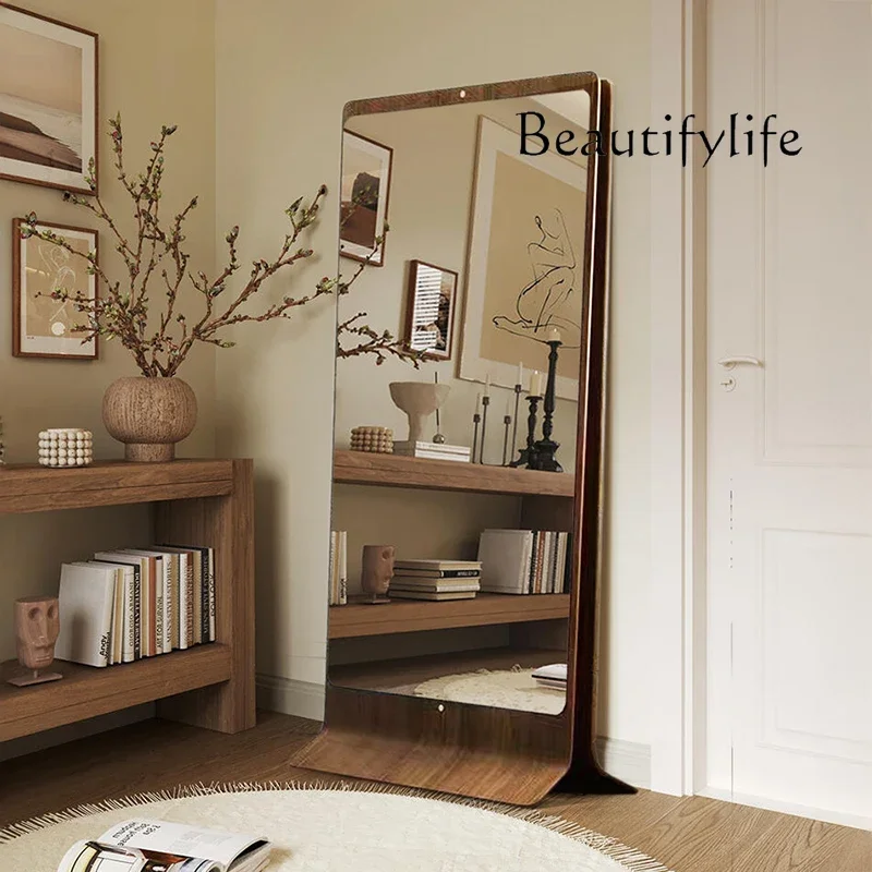 R Medieval Style Full-length Mirror Luxury Italian Retro Bedroom Full-body Mirror Floor-to-ceiling Cloakroom Fitting Mirror Desi