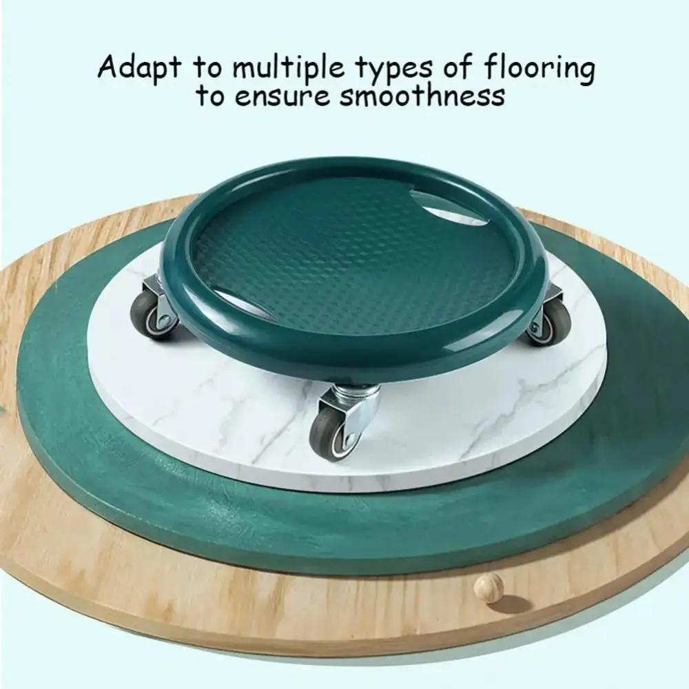 

Noiseless Abdominal Wheel Roller Safety 4-wheel Fitness Sliding Disc Exercise Wheels With Handle Abdominal Muscle Trainer Gym