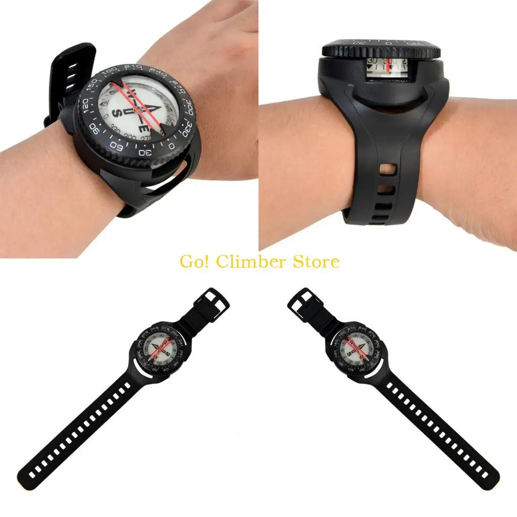 

Q84C Водонепроницаемые уличные компасы Наручные часы Навигация на открытом воздухе Наручные компасы для активного отдыха