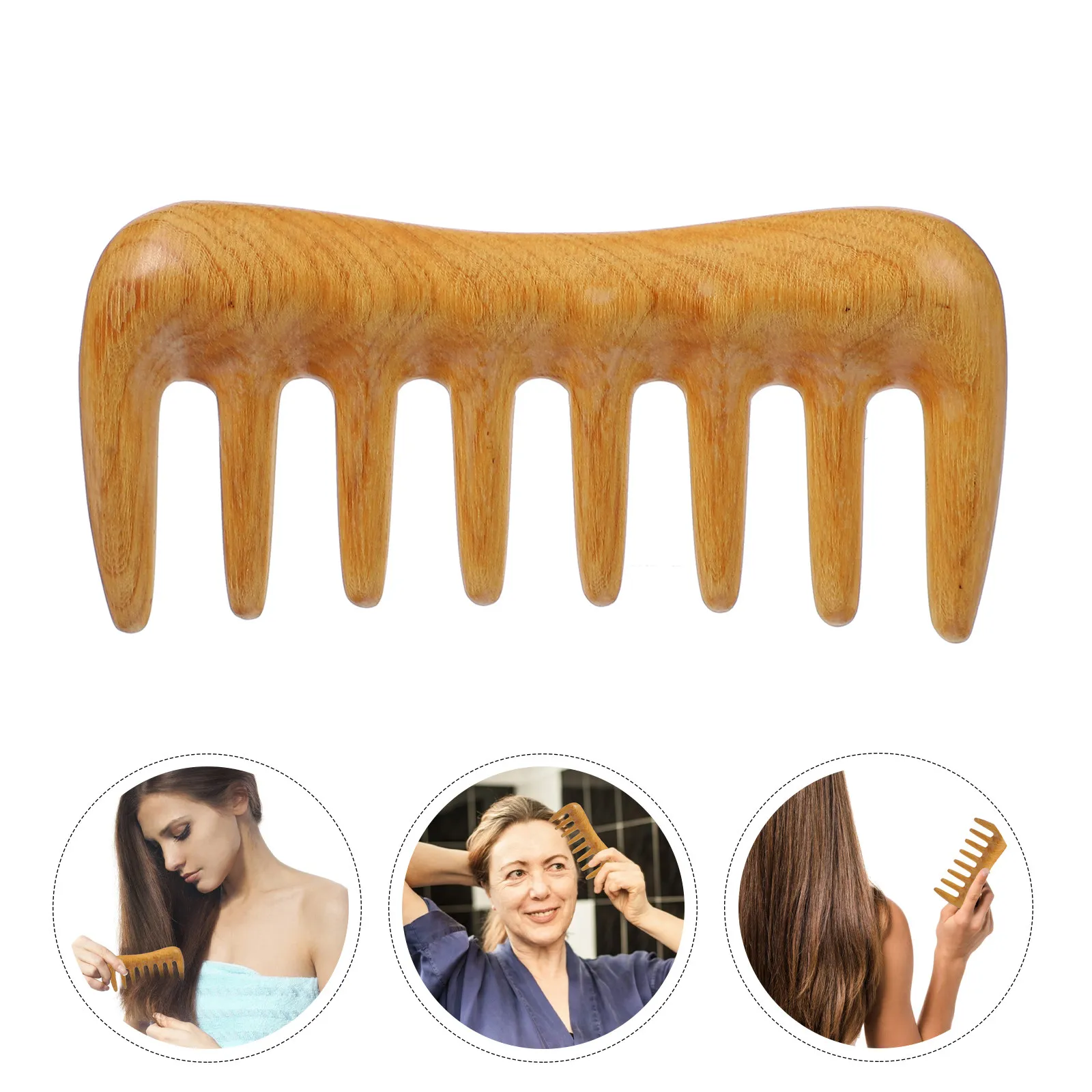 Natural Hair Comb Wide Tooth Men Massaging Massage Brush Toothed Wide-tooth Hairdressing
