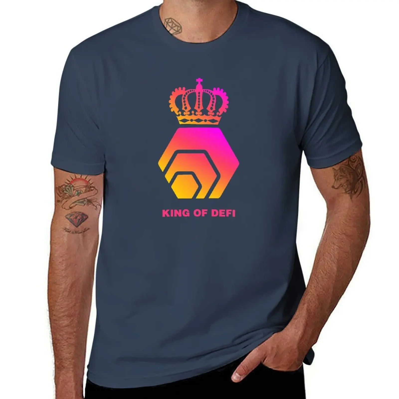 Logo HEX King DEFI - Cryptocurrency of T-Shirt Summer Sports Quick Dry T-Shirt