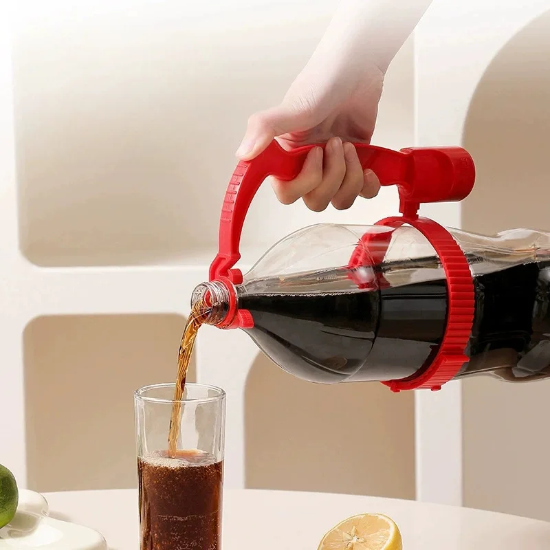 

Adjustable Large Cola Bottle Handle with Lid Opener Multi Purpose Oil Jug Holder for Easy Pouring and Storage