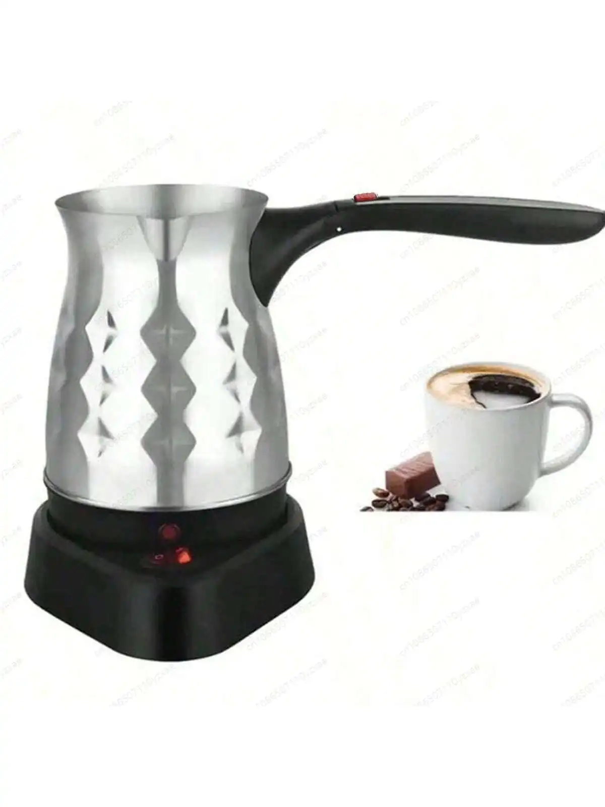 ماكينة صنع القهوة التركية الكهربائية 600 مل ماكينة القهوة التركية الكهربائية من الفولاذ المقاوم للصدأ بقابس الولايات المتحدة 110 فولت 350-500 مللي #2