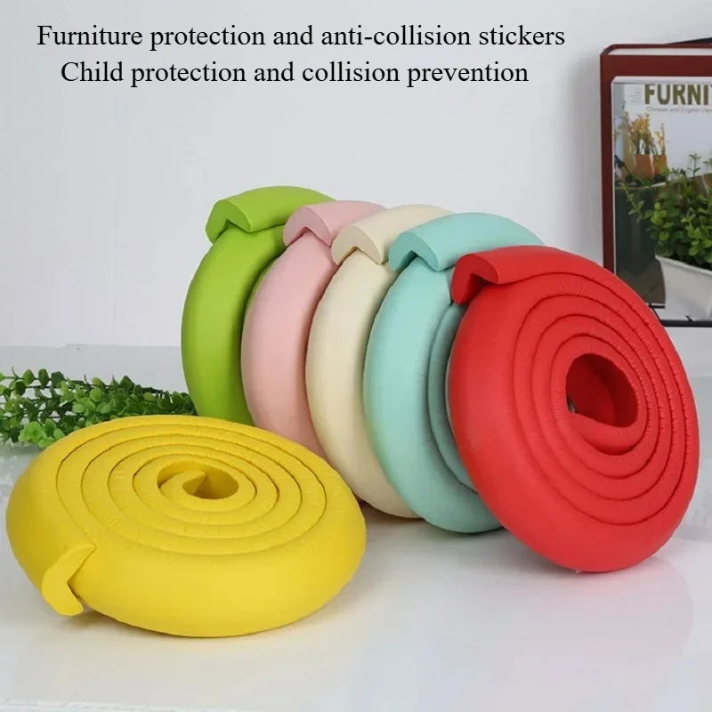 2M U Shape Extra Thick Baby Safety Furniture Table Protector Edge Corner Desk Cover Protective Tape Foam Corners Bumper Guard