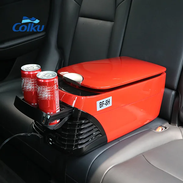 

Custom Colors 8L Portable Cooler Box Armrest 12V DC Car Compressor 4 USB Sockets Heating Mode Ice Maker Freezer Cooler Vehicle
