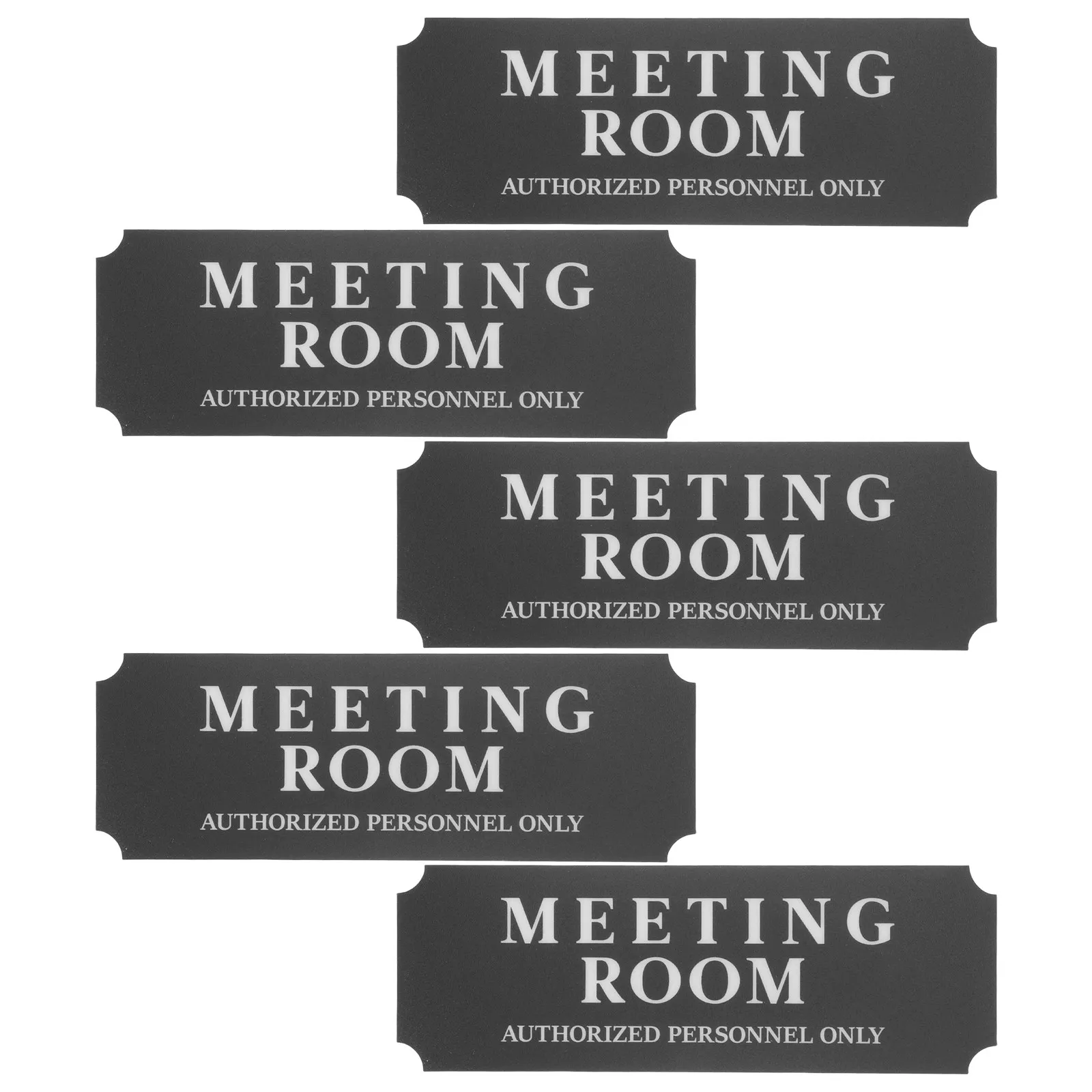 

5Pcs Conference Room Sign Sticker Self-Adhesive Waterproof Meeting Room Door Label Easy Application Strong Adhesive for Business