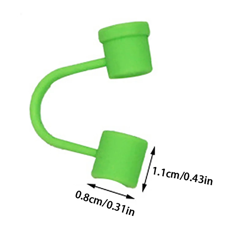 4 SZTUK Silikonowe nakładki na słomki wielokrotnego użytku Odporne na kurz nakładki na słomki do picia Nakładki na słomki Narzędzie do picia 8MM Mini