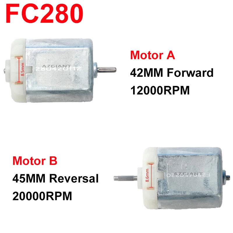 

FC280 12V DC Mini Brushed Motor DIY Accessories Motor Model Toy Fan Tand Helicopter Boat Parts Drop Shipping Exterior Accessory