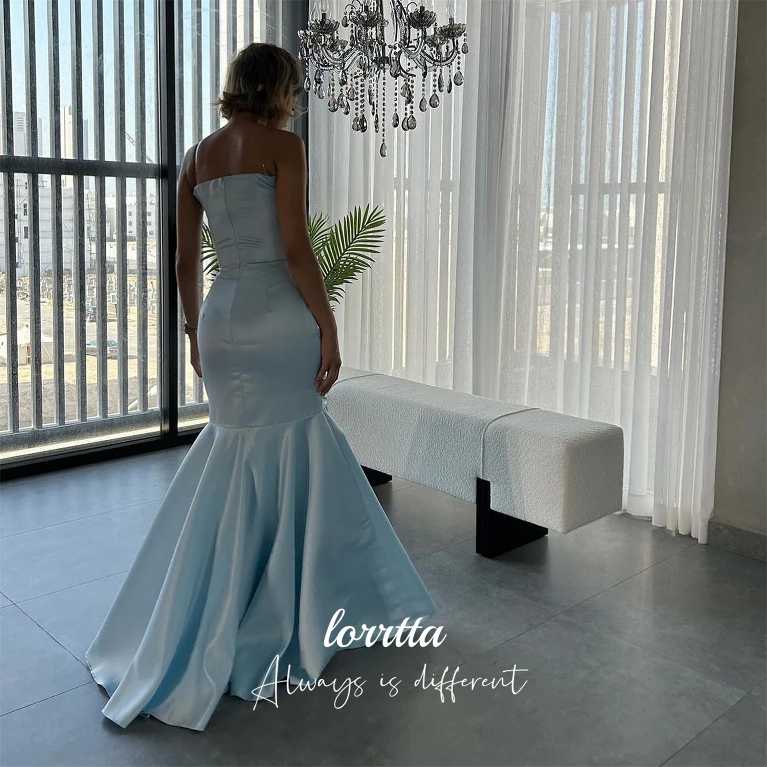 Loretta Aangepaste bruiloftsgast Elegante jurk voor speciale gelegenheden Verjaardagsjurken Luxe 2025, zeemeermin-avondjurken Galajurk