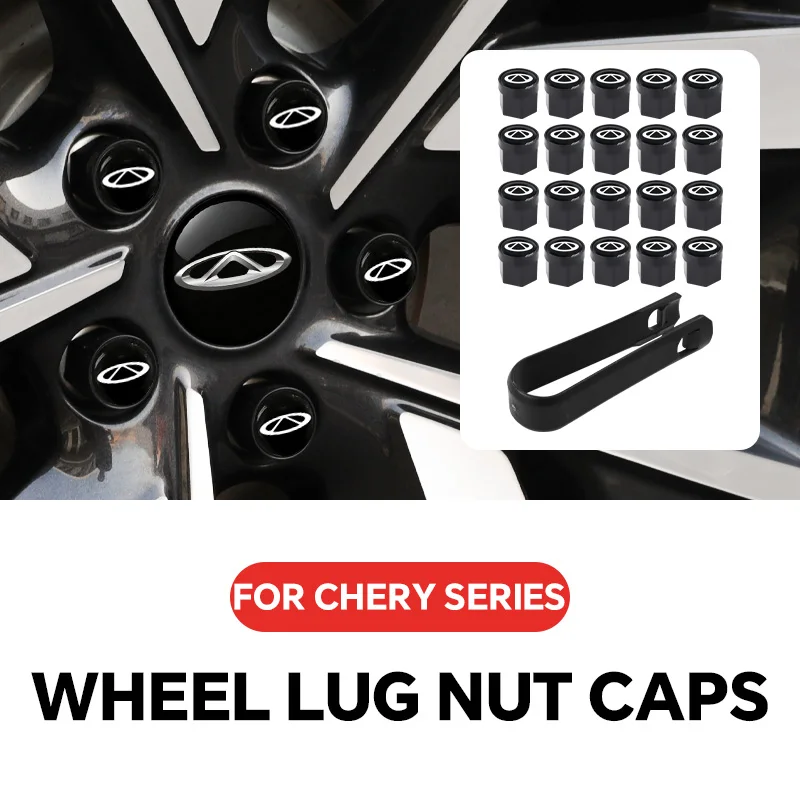 

For CHERY TIGGO 2 3 Pro Car Wheel Nut Caps Auto Hub Screw Anti Rust Cover Badge Cover Hubcaps Car Accessories