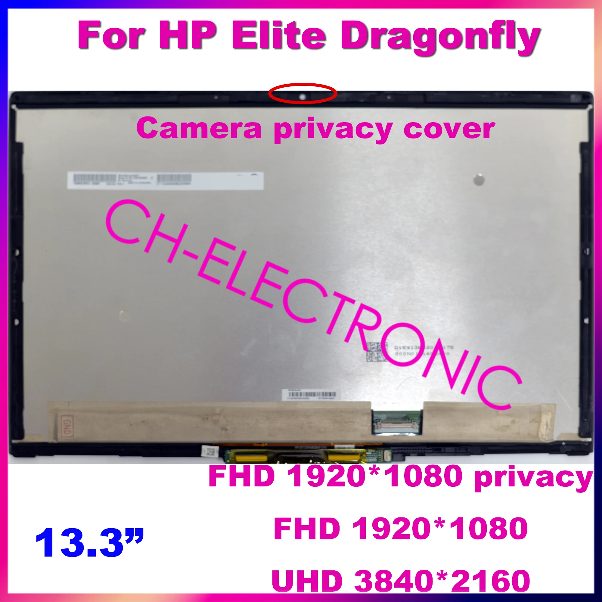 

L83450-001 L83452-001 L83451-001 13.3 inch For HP Elite Dragonfly Notebook PC Screen Touch Display G2 Assembly LCD Replacement