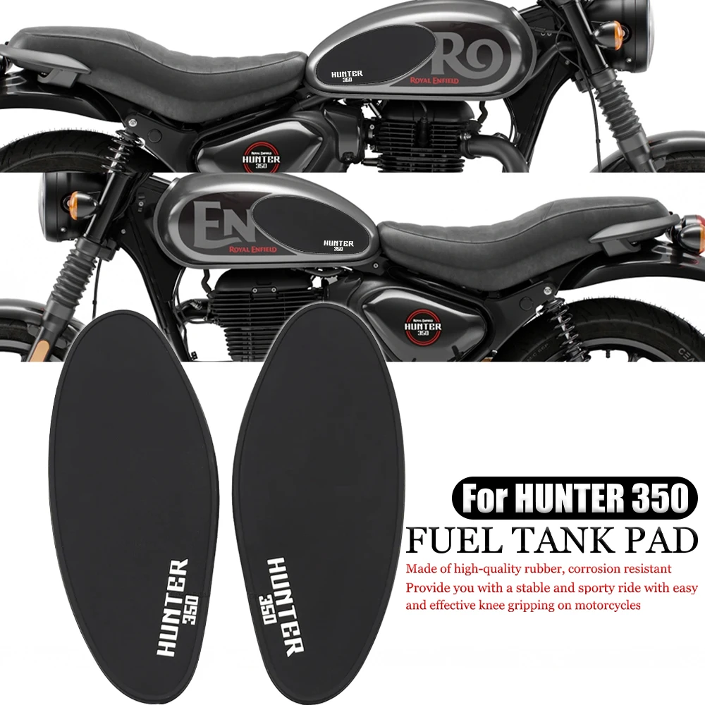 For Hunter350 hunter350 Motorcycle Accessories Fuel Tank Pad Protector Sticker Side Anti Slip Protection Pad Knee Grip