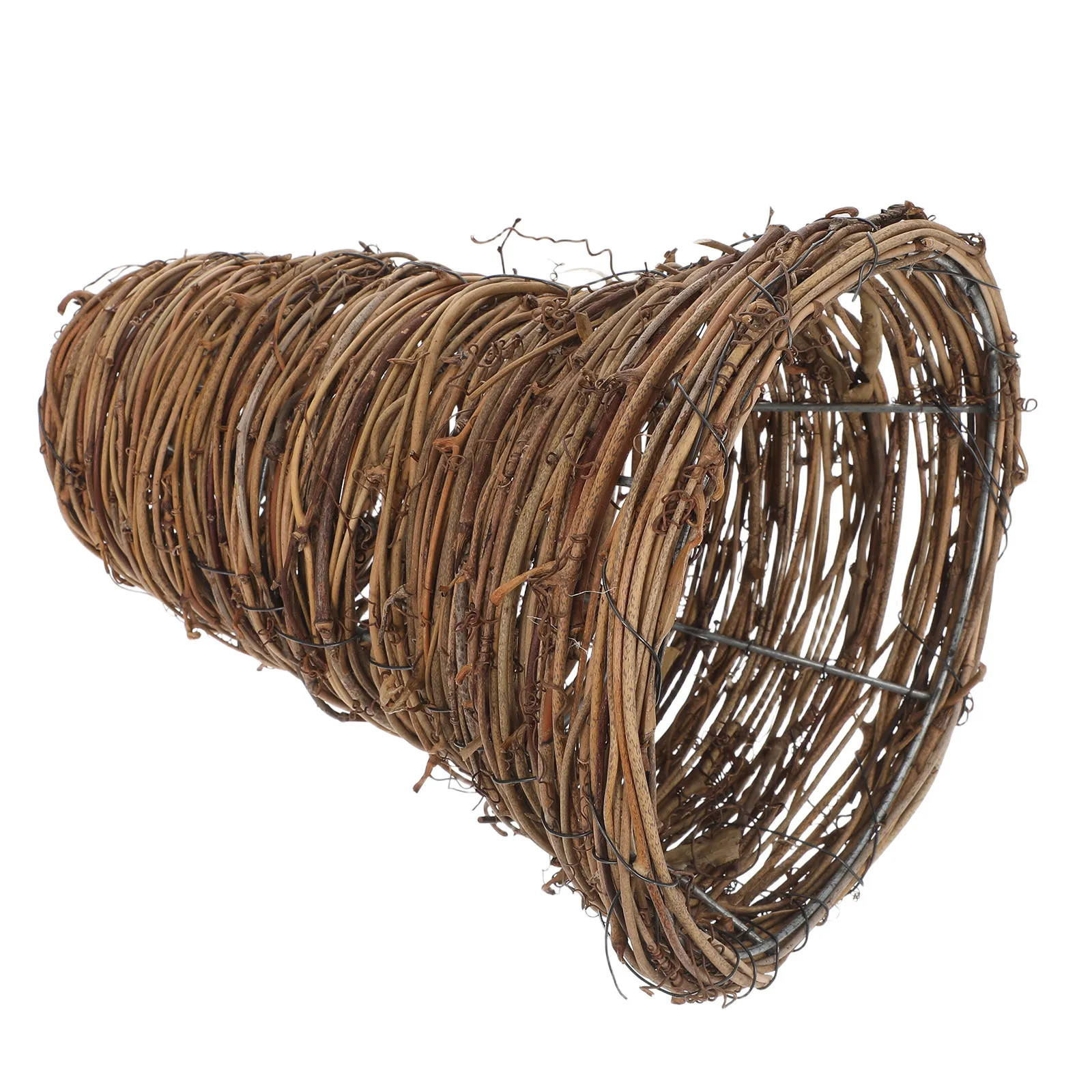 Handwoven Rattan Lamp Shade 6.69x5.12x5.12in Small Bell Pendant Light Cover Vintage Farmhouse Wicker Bulb Guard for Indoor