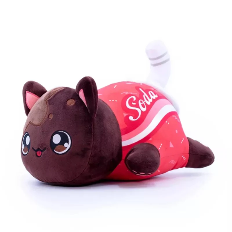 Hot Aphmau Pluche Meemeows Voedsel Kat Knuffels Speelgoed Leuke Cola Frietjes Donut Kat Pluche Gevulde Poppen Slapen Kussen Kerstcadeau