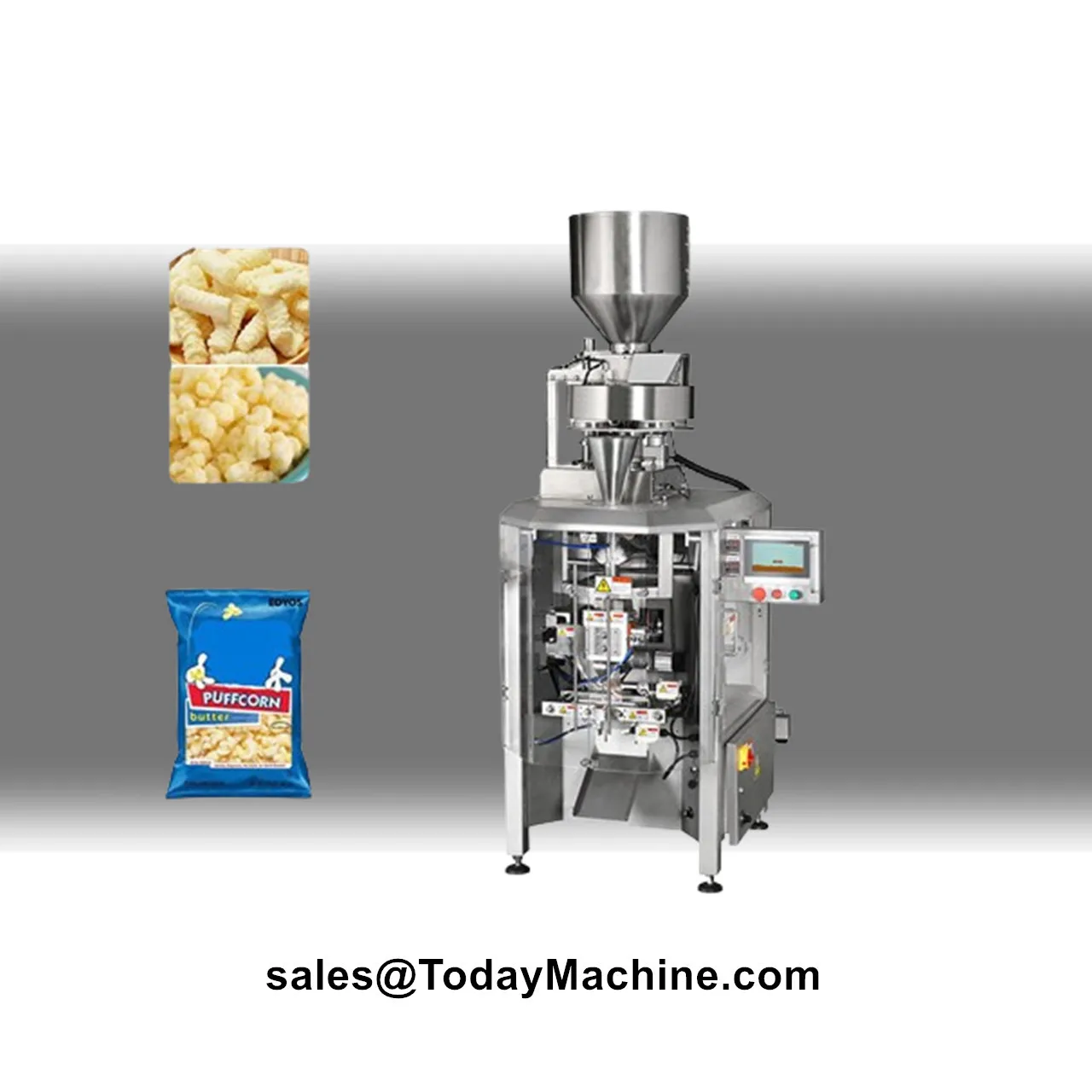 Automatic Collar Type Roll Film Wrapping Machine for Sunflower Candy Food Granule