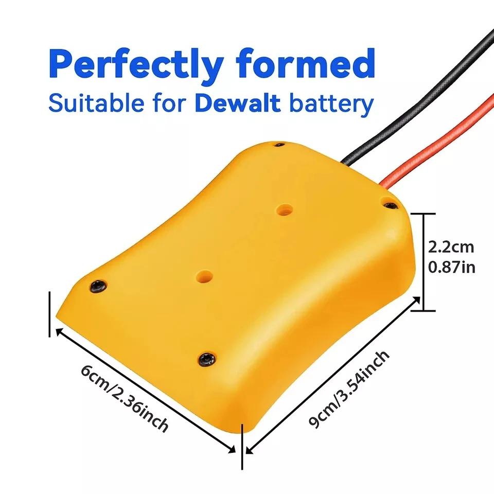 Auto Ontsteker Jump Starter voor Dewalt 18V Li-Ion Batterij Noodstroom Kit Schakelaar Auto Emergency Booster Power Adapter