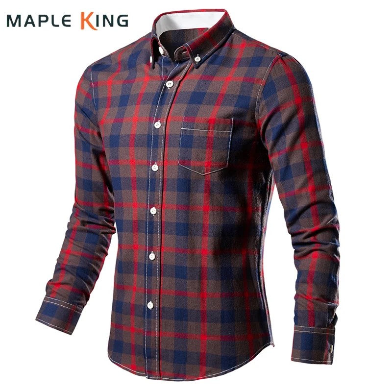 

Men Clothes Designer Plaid Shirts 2024 Vintage Long Sleeve Social Business Chemises Hommes Luxe Mens Dress Shirt Casual Workwear