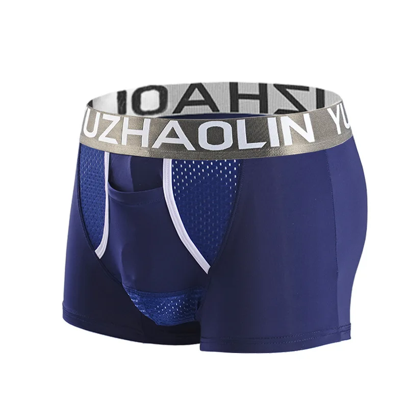 

Men's Varicocele Underwear Bullet Separate Boxers for Scrotal Testicle Support Panties Mesh Breathable Dual Pouch Trunk Shorts