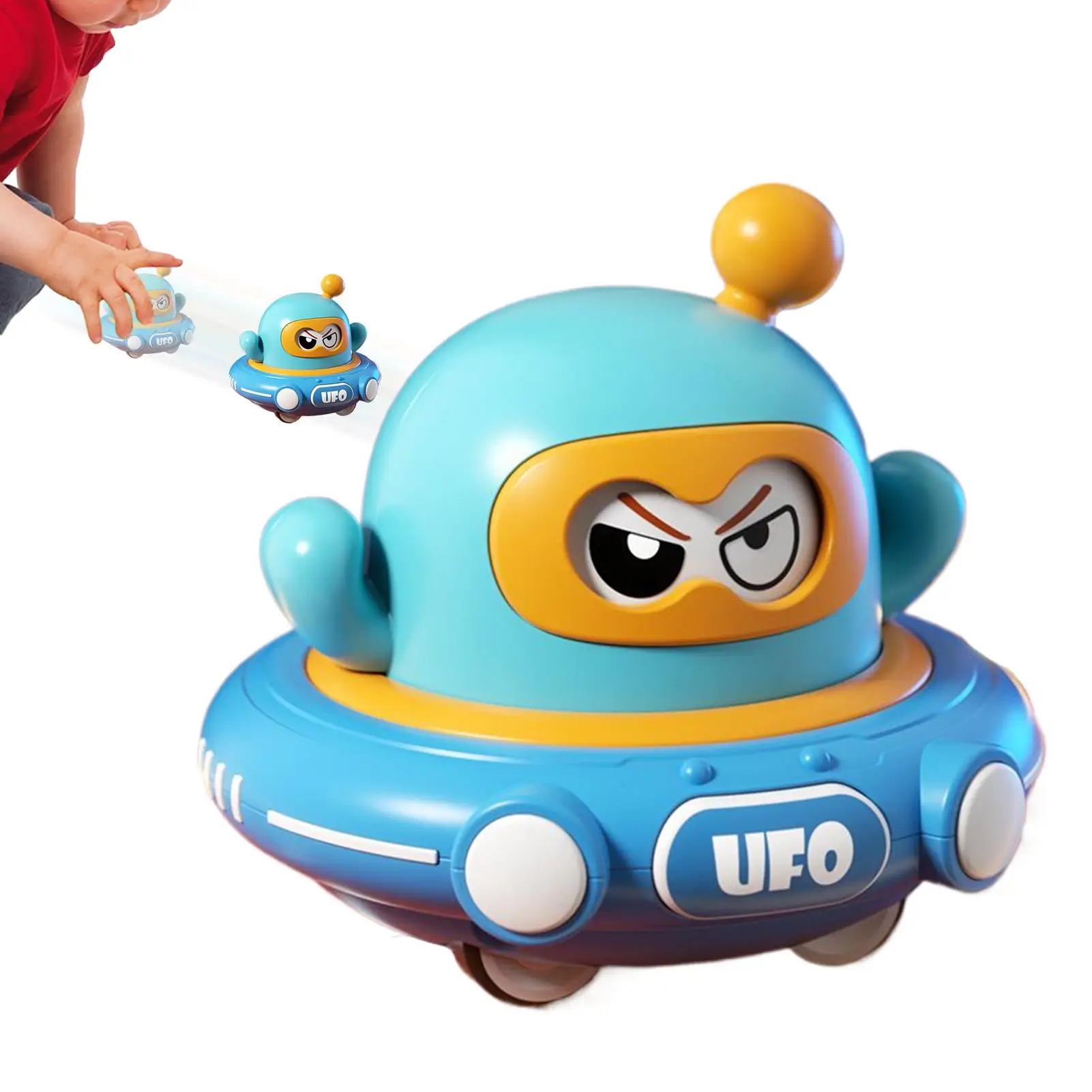 Pull Back Toy Cartoon Space Saucer Pull Back Toy Outdoor Activities Change Face For Toddler Kids Girls Preschool Birthday Indoor