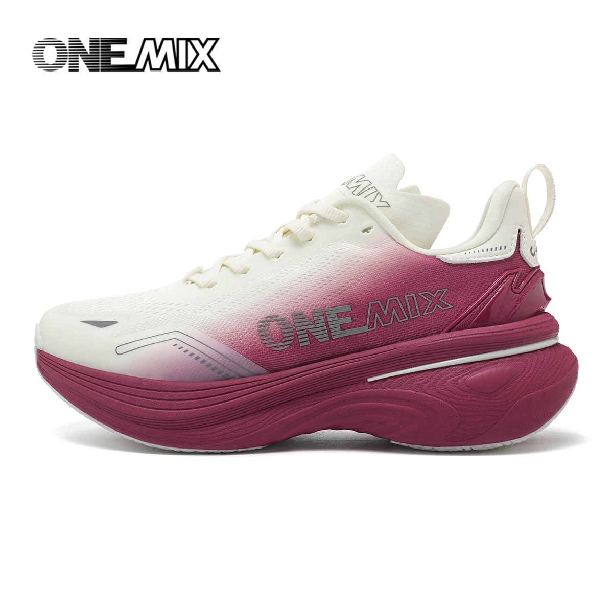ONEMIX New Shock-Absorbing and Wear-Resistant Man Running Shoes Fashionable Fitness Women Sports Shoes Lightweight Road Shoes