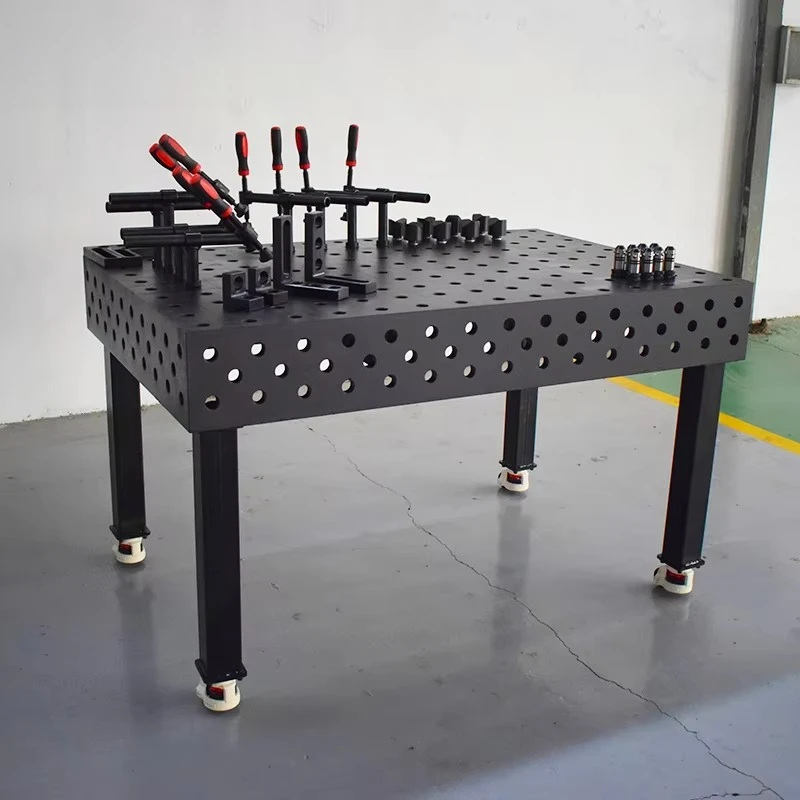 

D16 16mm Heavy Duty 3D Modular Welding Table Multifunctional for Workshop Welding Assembly and Metal Manufacturing