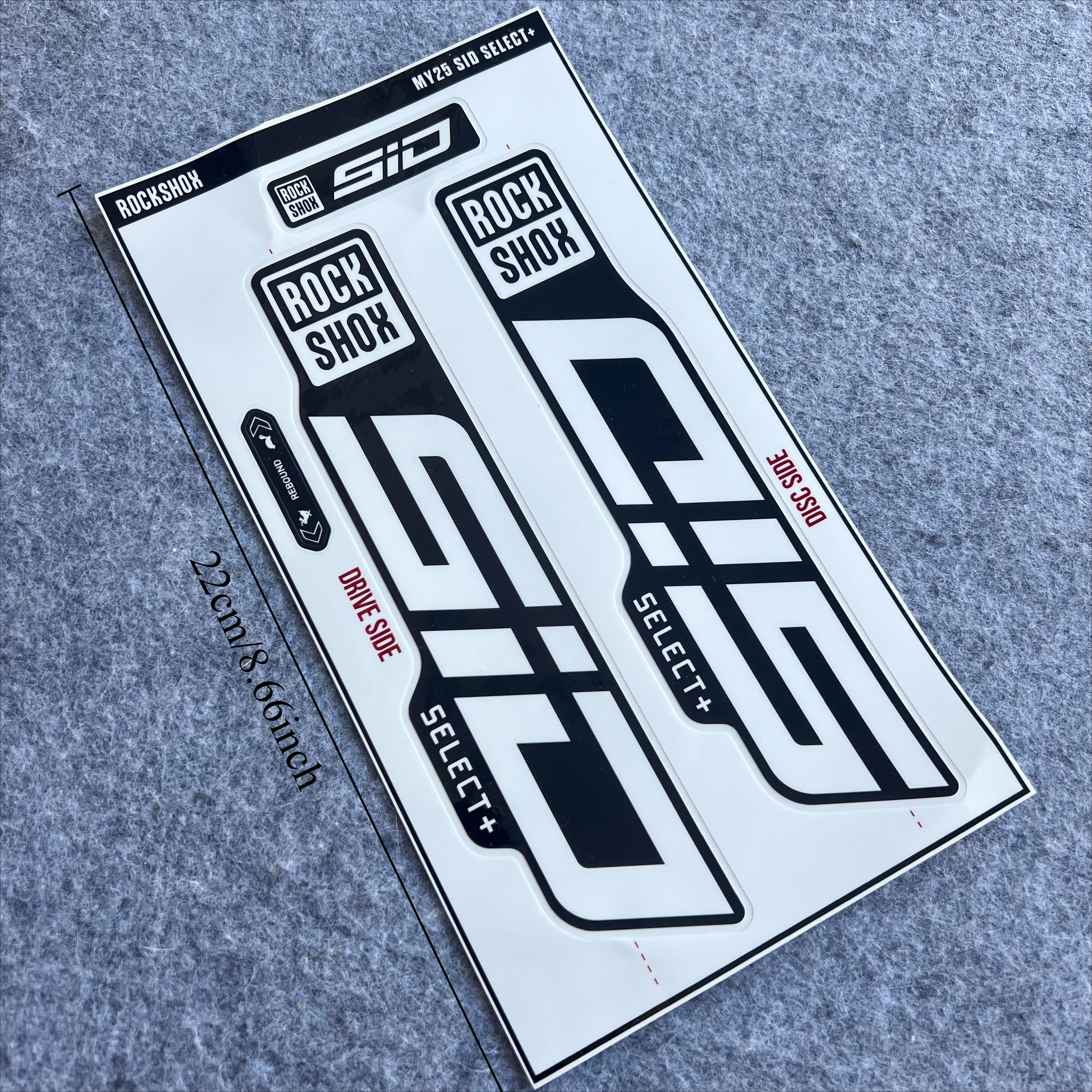 2025 New Compatible With Rockshox SID Select Plus Front Fork Stickers MTB Bicycle Fork Vinyl Decal Color Change Waterproof Decor