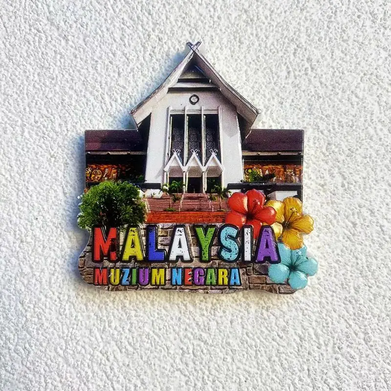 

Malaysia National Museum Magnetic Refrigerator Magnet3dThree-dimensional architectural decorations home travel souvenirs
