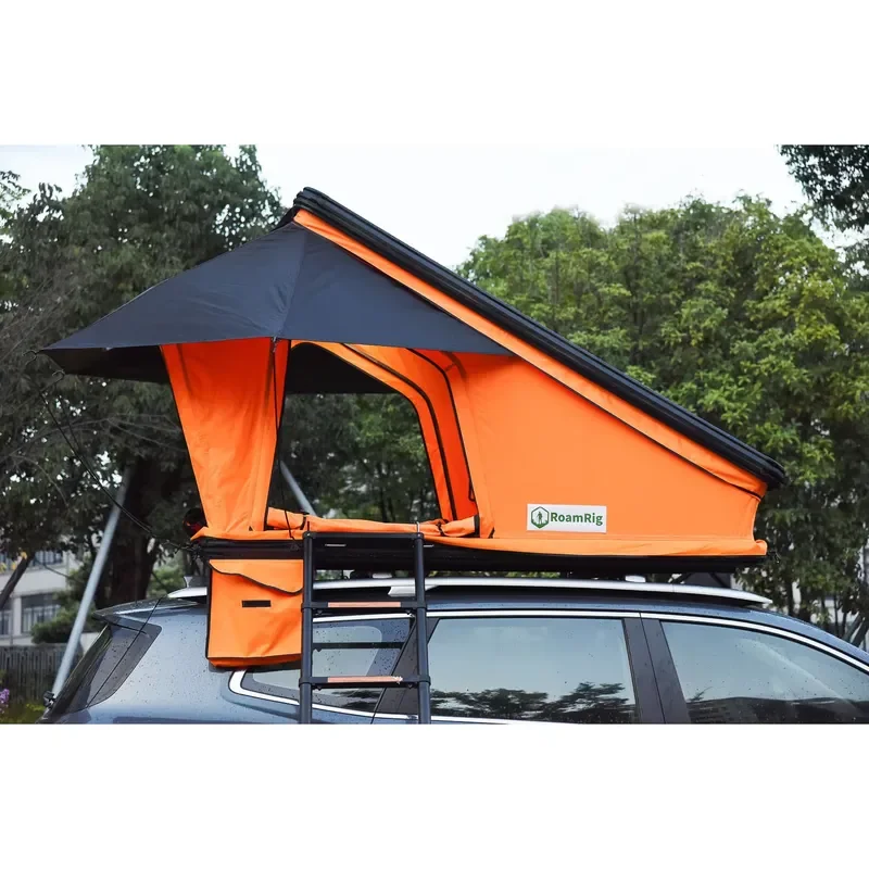 SUV Truck Camping Hard Shell Aluminum Roof Tent Inflatable Roof Tent Waterproof Pop up Car Roof Top Tent