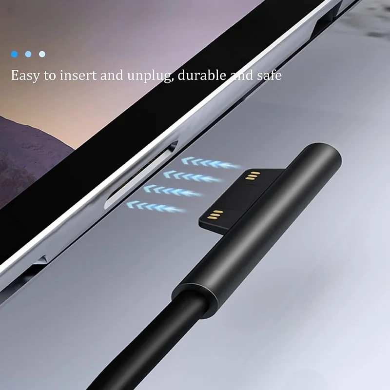 Suitable for Microsoft Surface Pro/Laptop/Book/Go Charging Cable Type-C to Surface Magnetic PD Fast Charging Cable