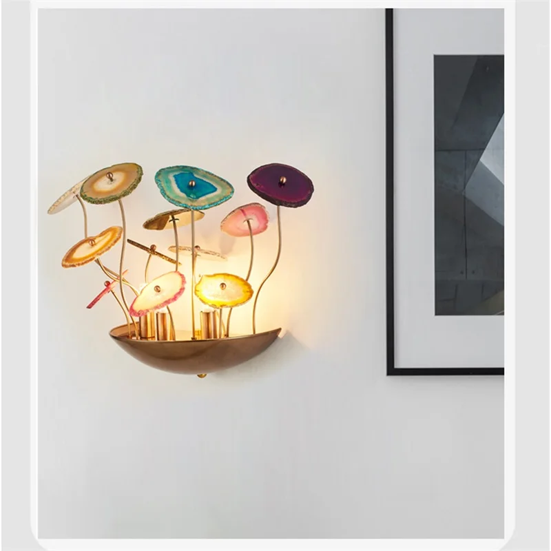 Modern Creative Design Lotus Leaf Lamp Sconce Mounted Light LED Decorative Lighting Wall
