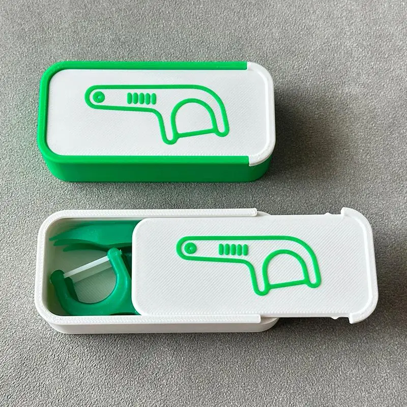New! Mini Sliding Dental Floss Box Toothpick Box Portable Dental Floss Dispenser Small Items Storage Box For Home Office Travel