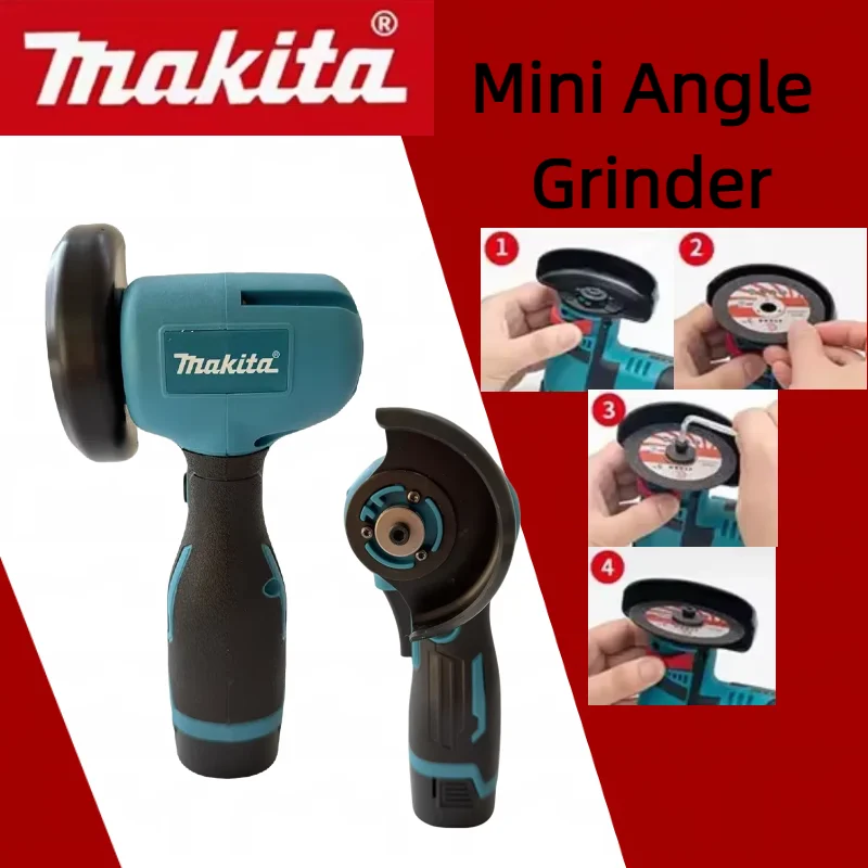 

Аккумуляторная мини-угловая шлифмашина Makita 12В с диском для резки и полировки, беспроводная, для алмазной резки