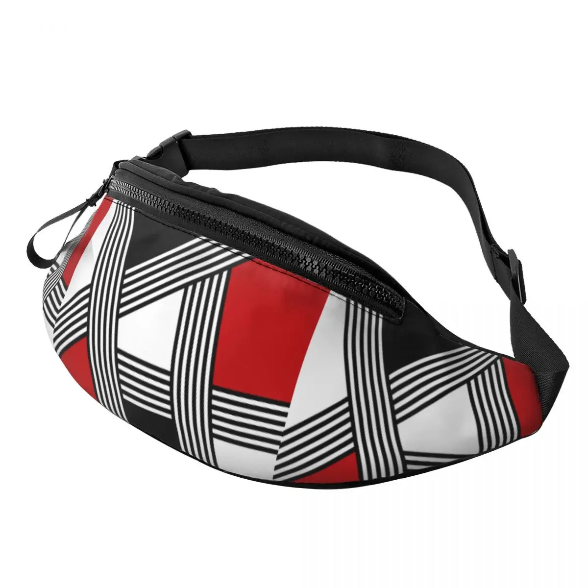 Personalized Geometric Shapes Fantasy Fanny Pack for Men Women Cool Crossbody Waist Bag Cycling Camping Phone Money Pouch