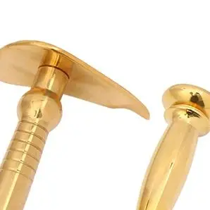 

Массажная палочка из чистой меди, триггерная точка, массажер для тела, латунная доска для соскабливания меридианов, расслабление мышц, ручка для акупунктурных точек