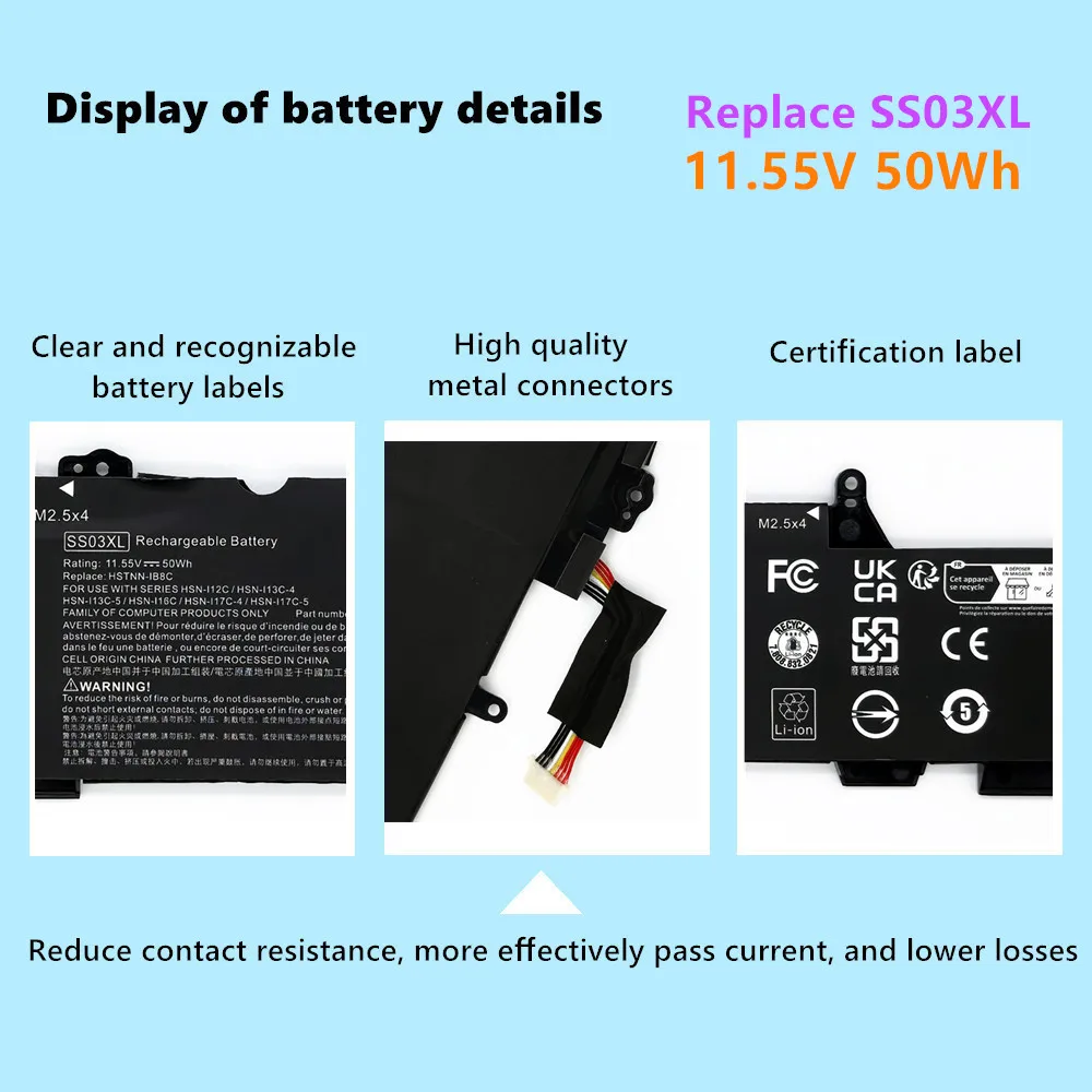 SS03XL Laptop Battery For HP EliteBook 735 745 830 840 G6 HSN-I13C HSN-I16C HSN-I17C For ZBook 14U G5