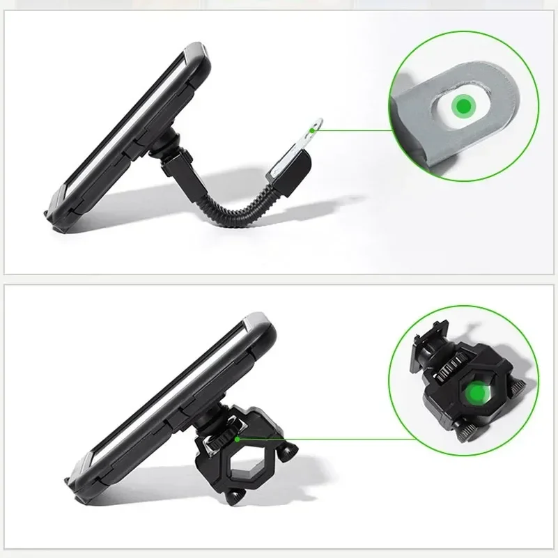 Motorcycle Phone Holder Support Moto Bicycle Waterproof Case Handlebar Stand Case Mount Waterproof Scooter Motorbike Phone Bag view 6