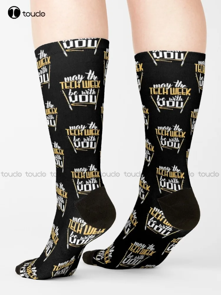 

Theater Tech Week Socks Sock Personalized Custom Unisex Adult Teen Youth Socks 360° Digital Print Gd Hip Hop Retro Colorful Art