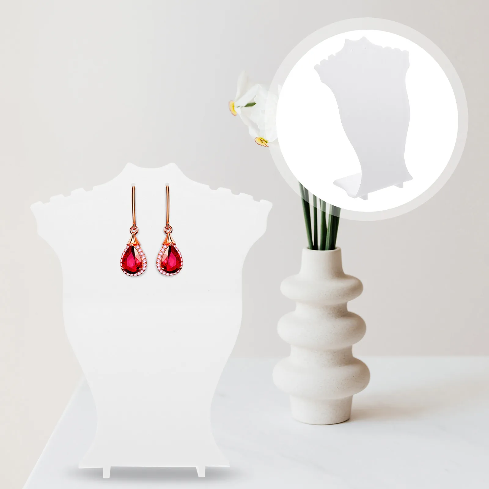 

Necklace Earring Rack Simple Design Jewelry Display Stand for Home Organization Decorative Storage Earring Storage Rack